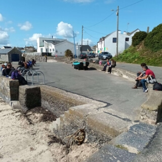 Loughshinny Making field maps over lunch 3
