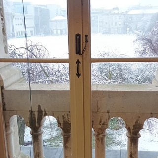 Museum Building in Snow 5